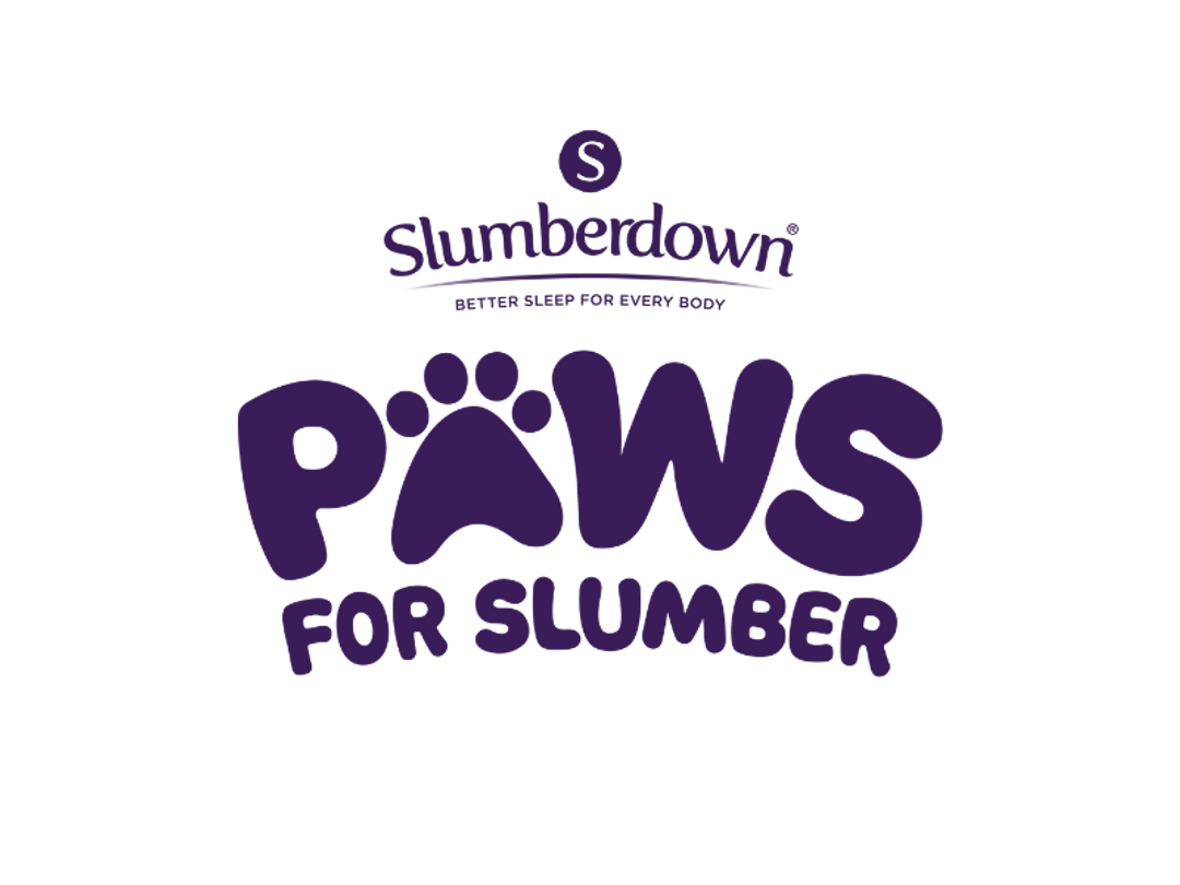 Slumberdown paws for slumber purple branded logo