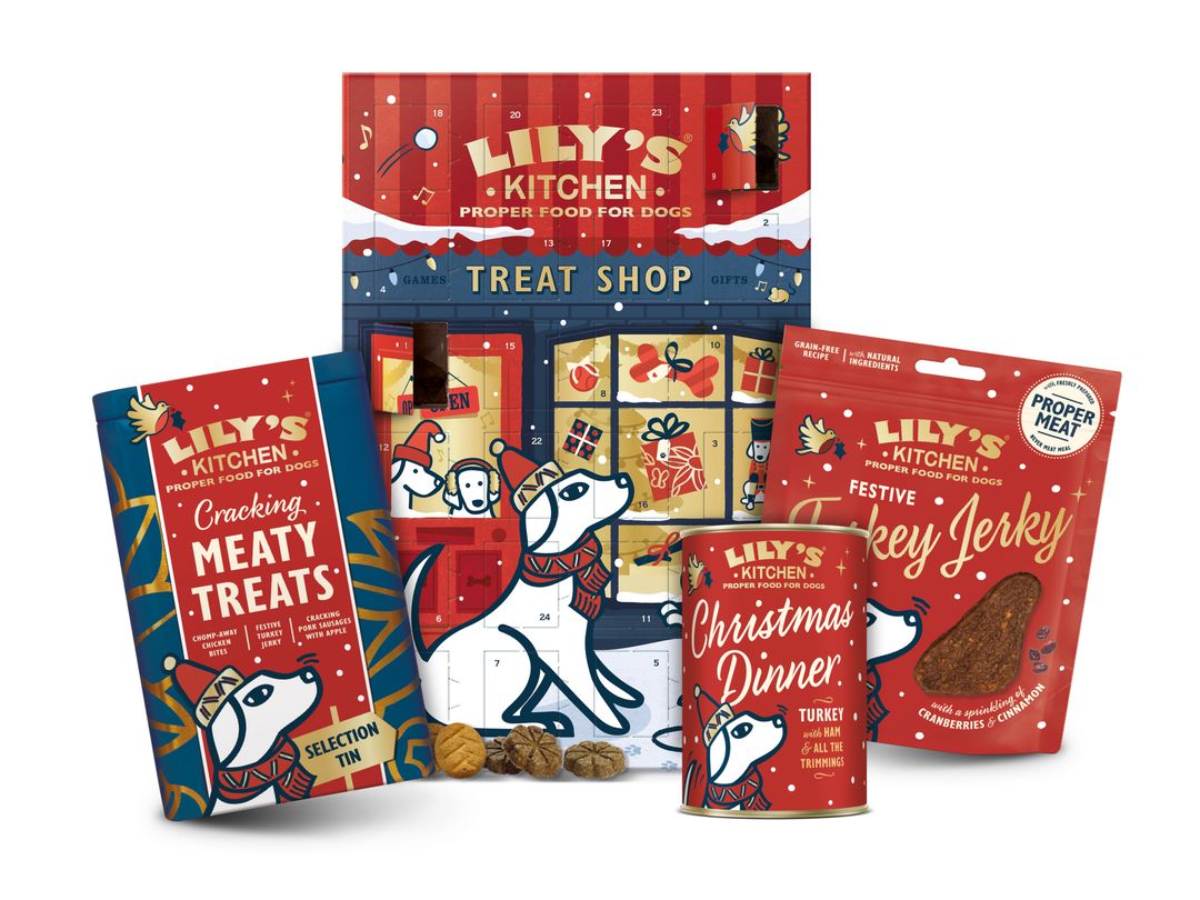 Products from the Lilys Kitchen Christmas range