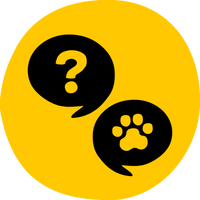 Post adoption support - black on yellow icon