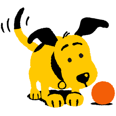 Homer playing with ball