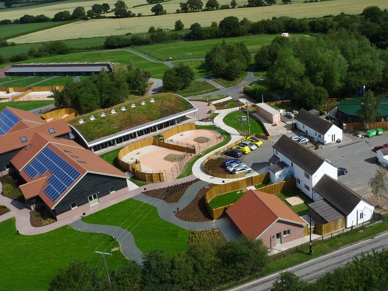 Shrewsbury Rehoming Centre exterior from above