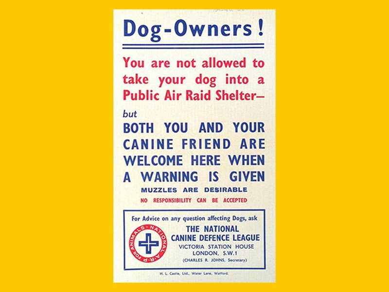 Public air raid poster 