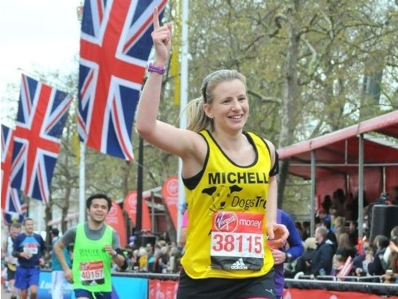 michelle london marathon running event cropped 