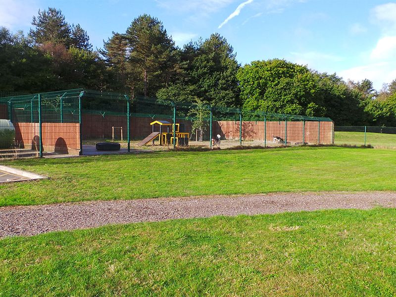 Canterbury Rehoming Centre exterior with play area.