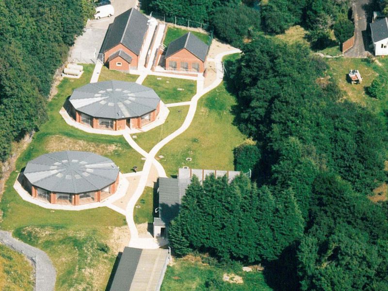 Ilfracombe Rehoming Centre exterior whole lot bird's eye view.