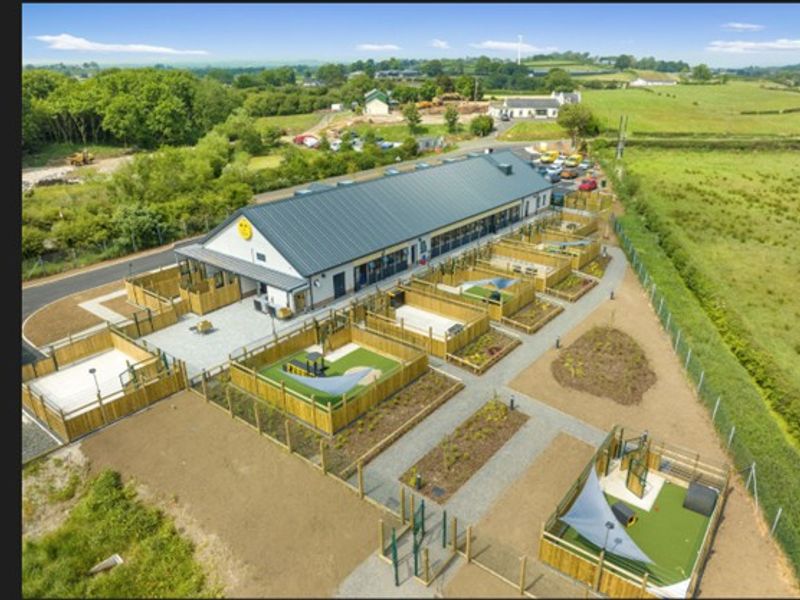 Photo of Ballymena's rehoming centre drone footage of kennels 