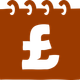 an illustration of a pound sign in a calendar in a reddy brown colour