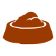 Illustration of dog food bowl